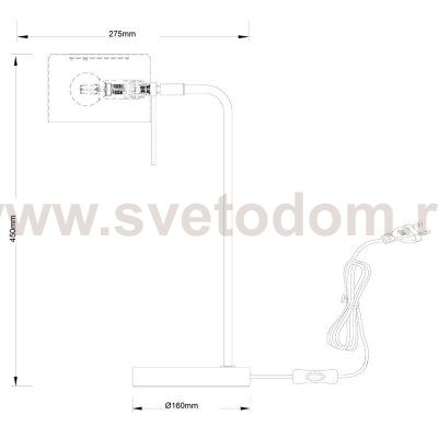 СВЕТИЛЬНИК НАСТОЛЬНЫЙ Arte Lamp A7051LT-1WH SEBASTIAN