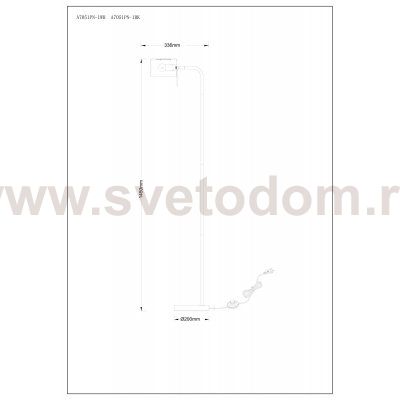 СВЕТИЛЬНИК НАПОЛЬНЫЙ Arte Lamp A7051PN-1WH SEBASTIAN