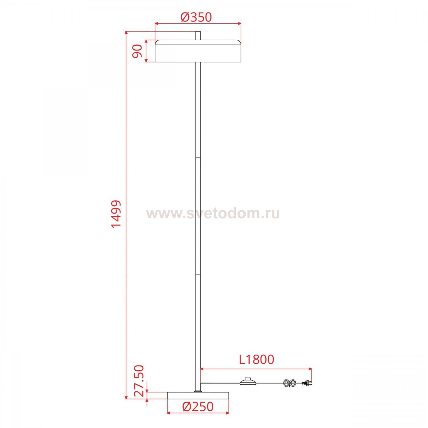 Торшер напольный Arte Lamp A7052PN-2BK SKAT