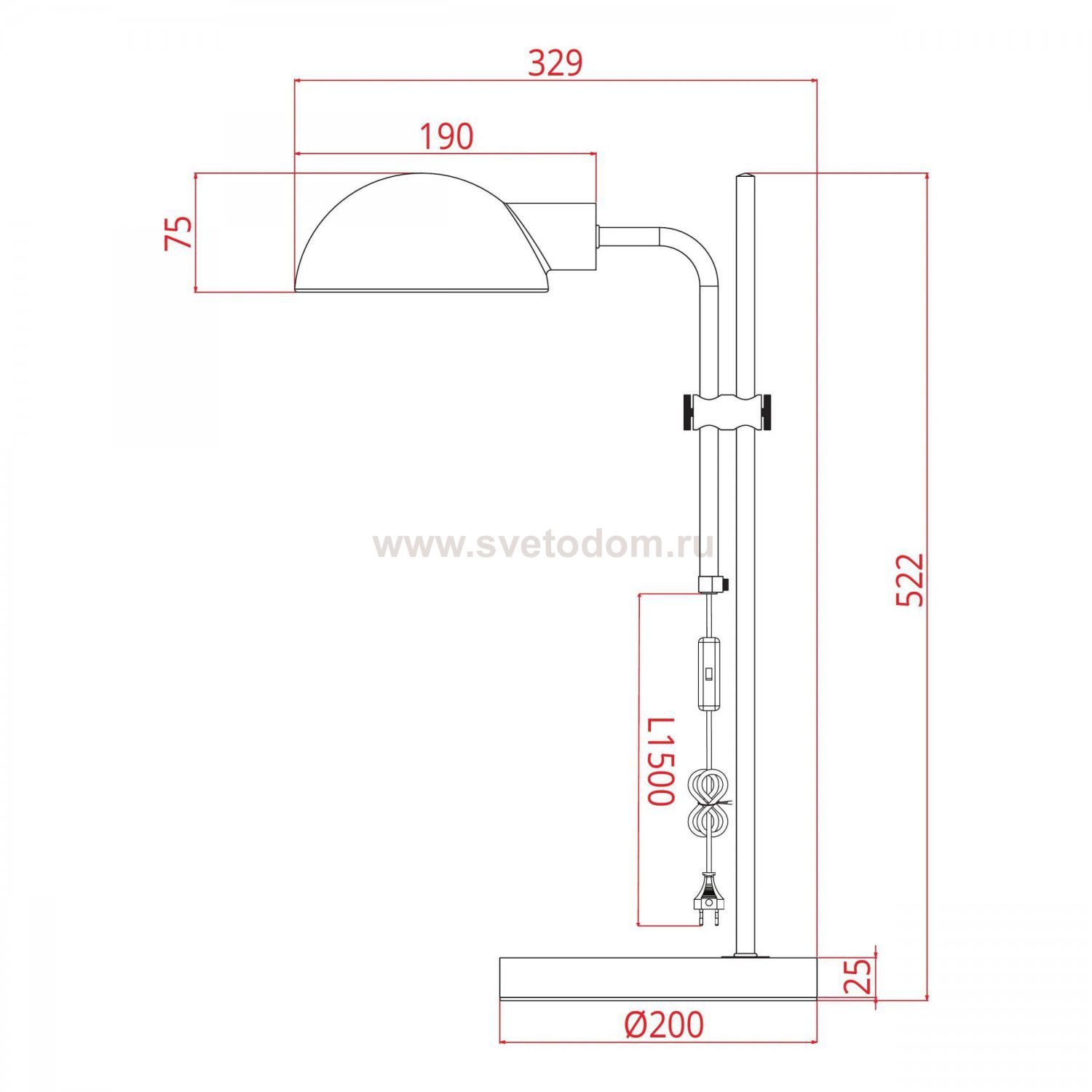 СВЕТИЛЬНИК НАСТОЛЬНЫЙ Arte Lamp A7055LT-1BK ZETTA