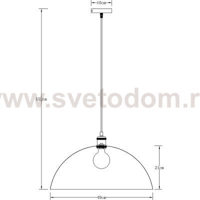 Светильник подвесной Arte Lamp A7056SP-1BK CAPPELLO