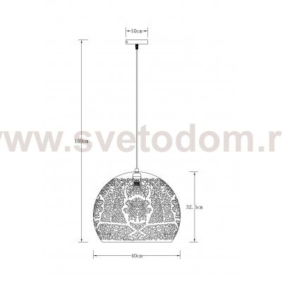 Светильник подвесной Arte Lamp A7057SP-1BK CELESTA