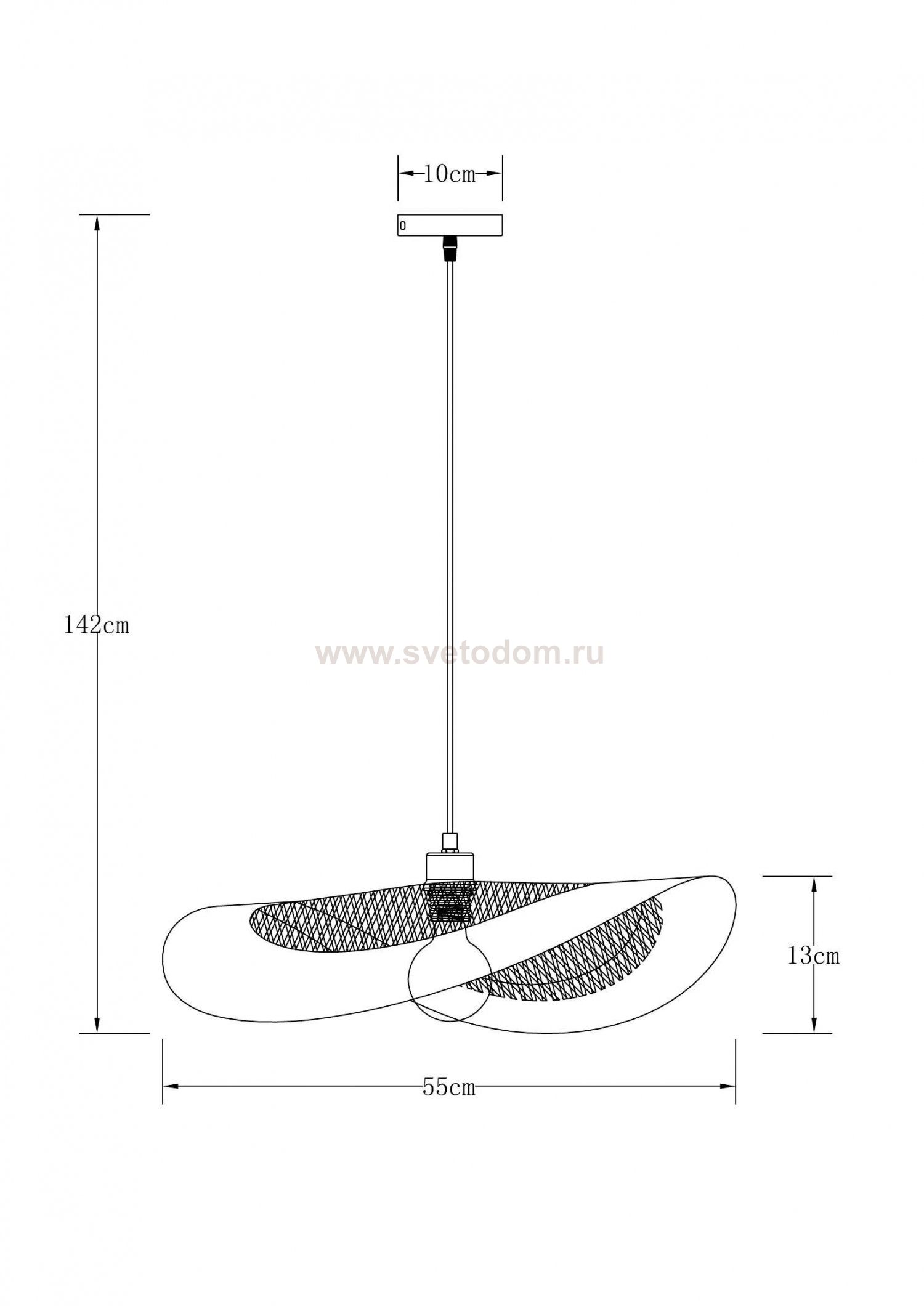 Светильник подвесной Arte Lamp A7059SP-1BK WOODSTOCK