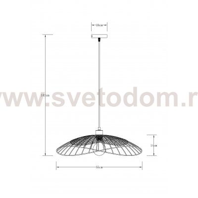 Светильник подвесной Arte Lamp A7061SP-1BK WOODSTOCK
