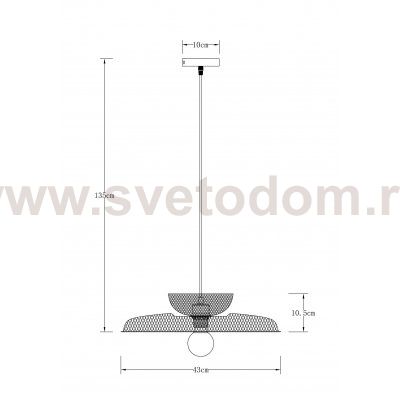 Светильник подвесной Arte Lamp A7066SP-1BK CASTELLO