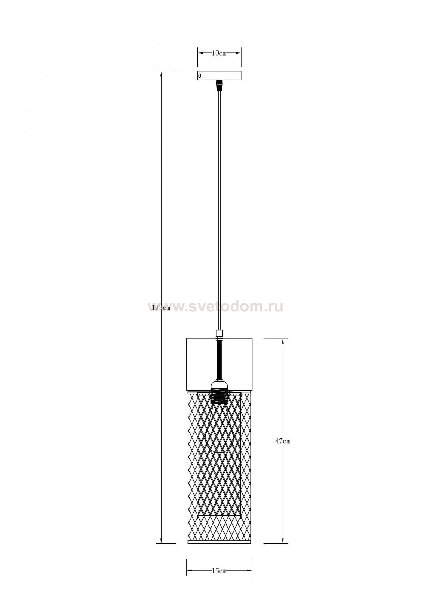 Светильник подвесной Arte Lamp A7068SP-1GO CASTELLO