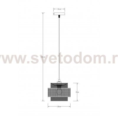 Светильник подвесной Arte Lamp A7069SP-1BK GRID