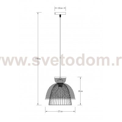 Светильник подвесной Arte Lamp A7070SP-1BK WOODSTOCK