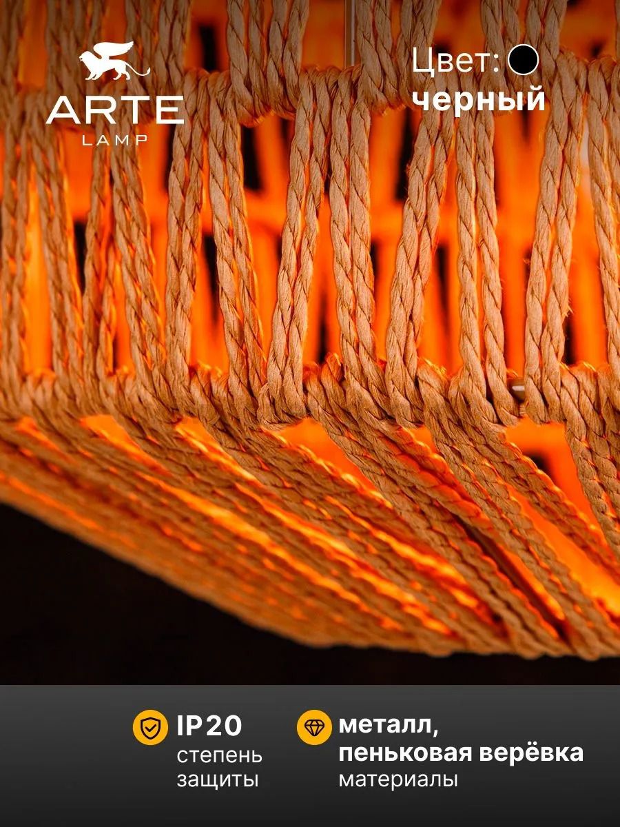 Arte lamp A7087SP-1BK BRUSHWOOD