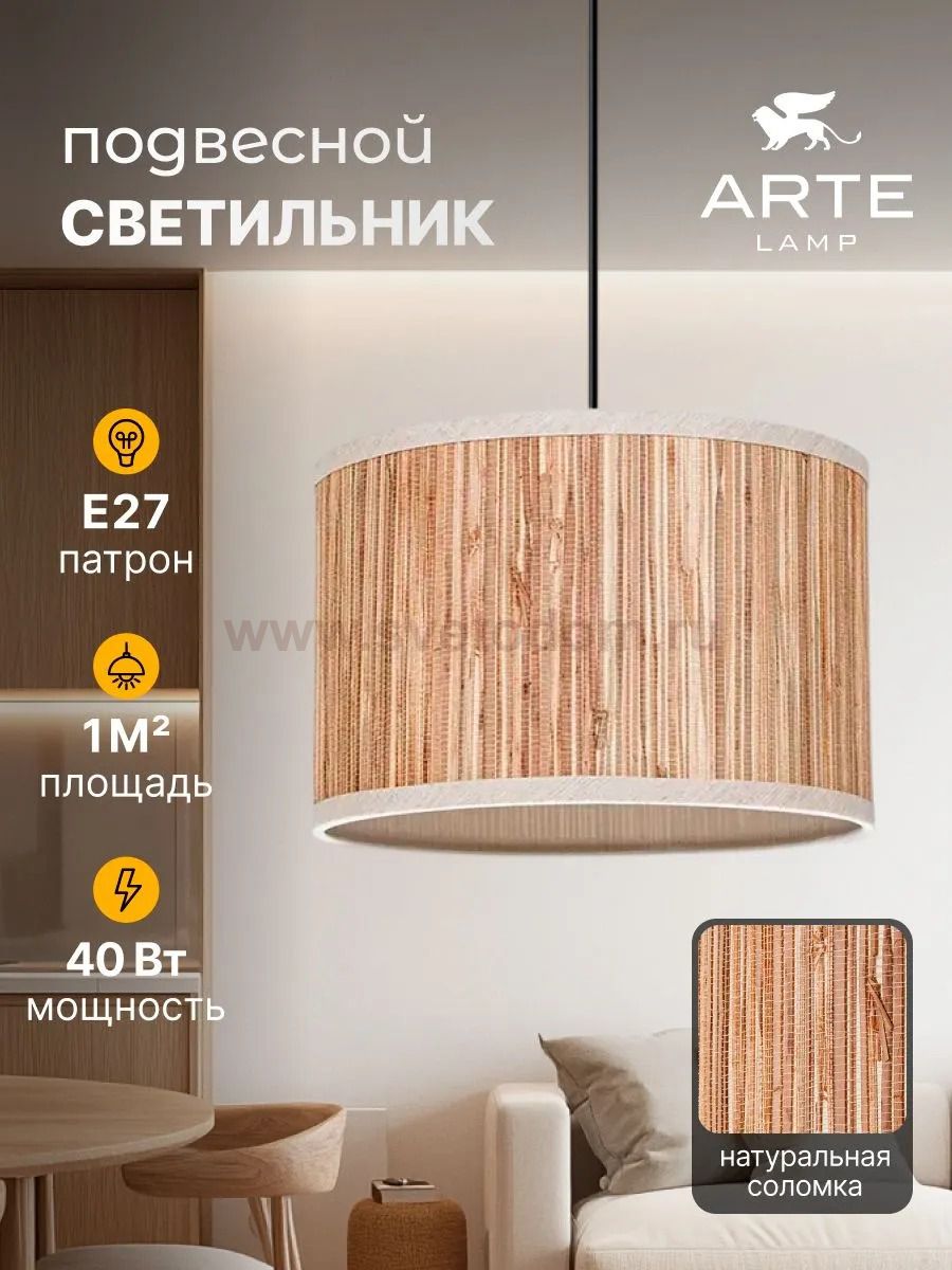 Arte lamp A7091SP-1BK STRAW