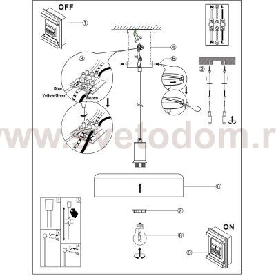 Светильник подвесной Arte Lamp A7152SP-1BK SKAT