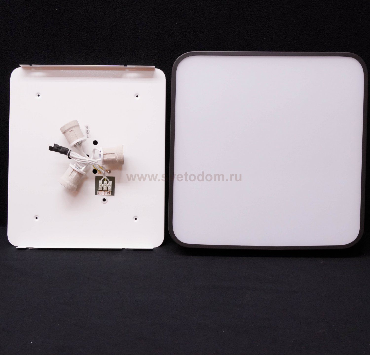 Светильник потолочный 400*400мм 3*E27 черный Arte lamp A7210PL-3BK Cosmopolitan