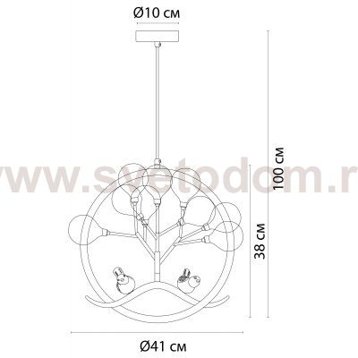 Подвесная люстра Arte lamp A7274SP-9GO CANDY