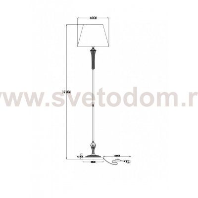 Торшер классический Arte Lamp A7301PN-1PB GRACIE