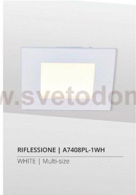 Светильник встраиваемый 8Вт Arte lamp A7408PL-1WH RIFLESSIONE