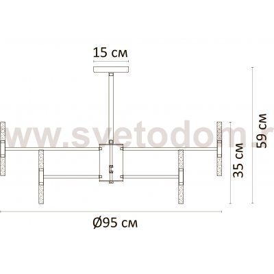 Светильник потолочный Arte Lamp A7410PL-40PB RAMONA