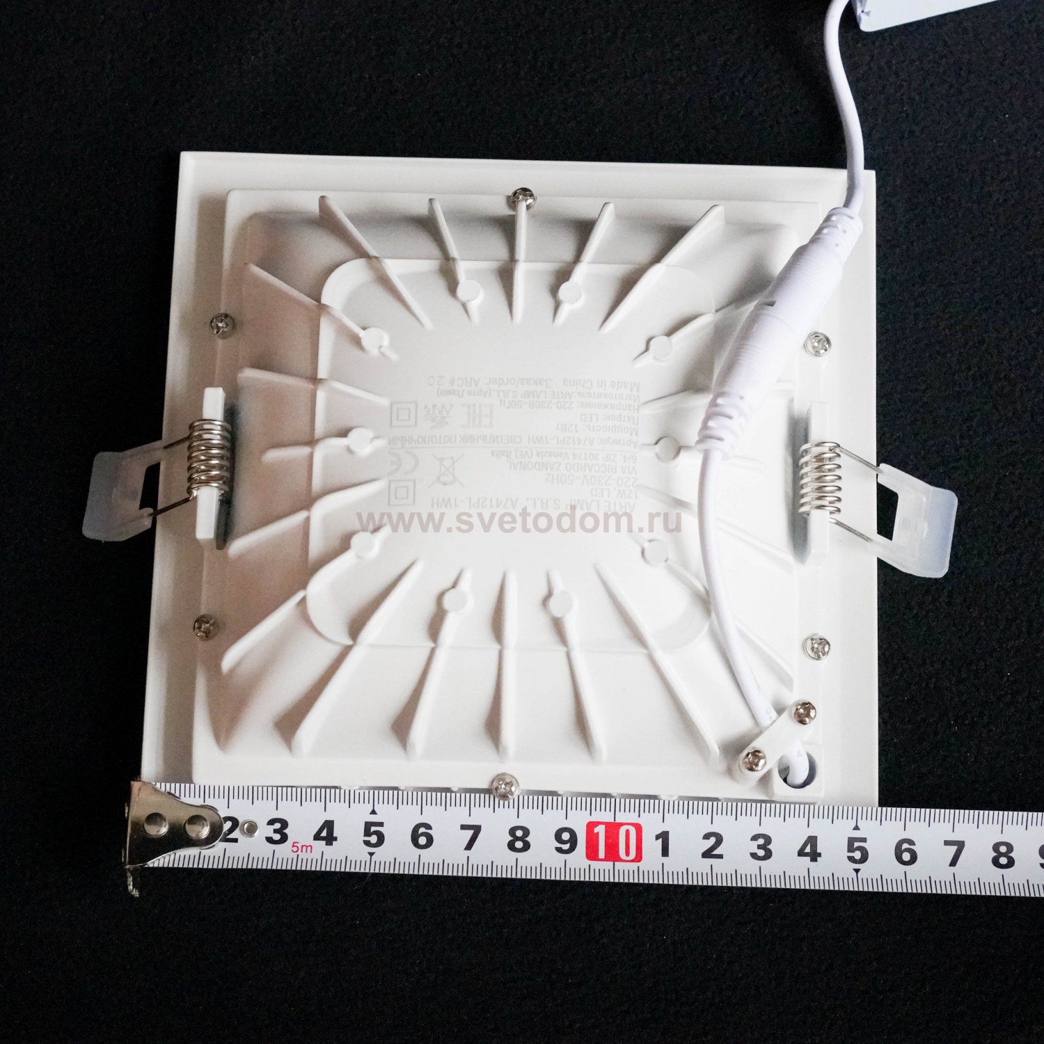 Светильник встраиваемый 12вт Arte lamp A7412PL-1WH RIFLESSIONE