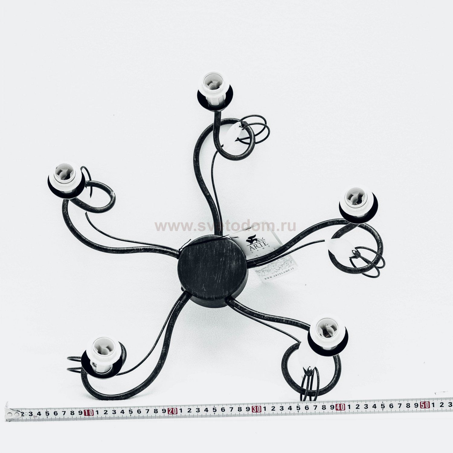 Люстра потолочная ковка Arte lamp A7449PL-5BR GLAMORE