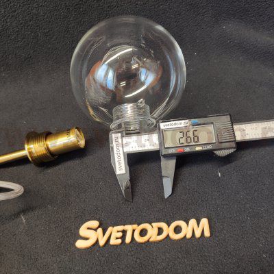 Плафон стекло прозрачный 100мм с резьбой 27мм Arte lamp A7710SP CAMERON