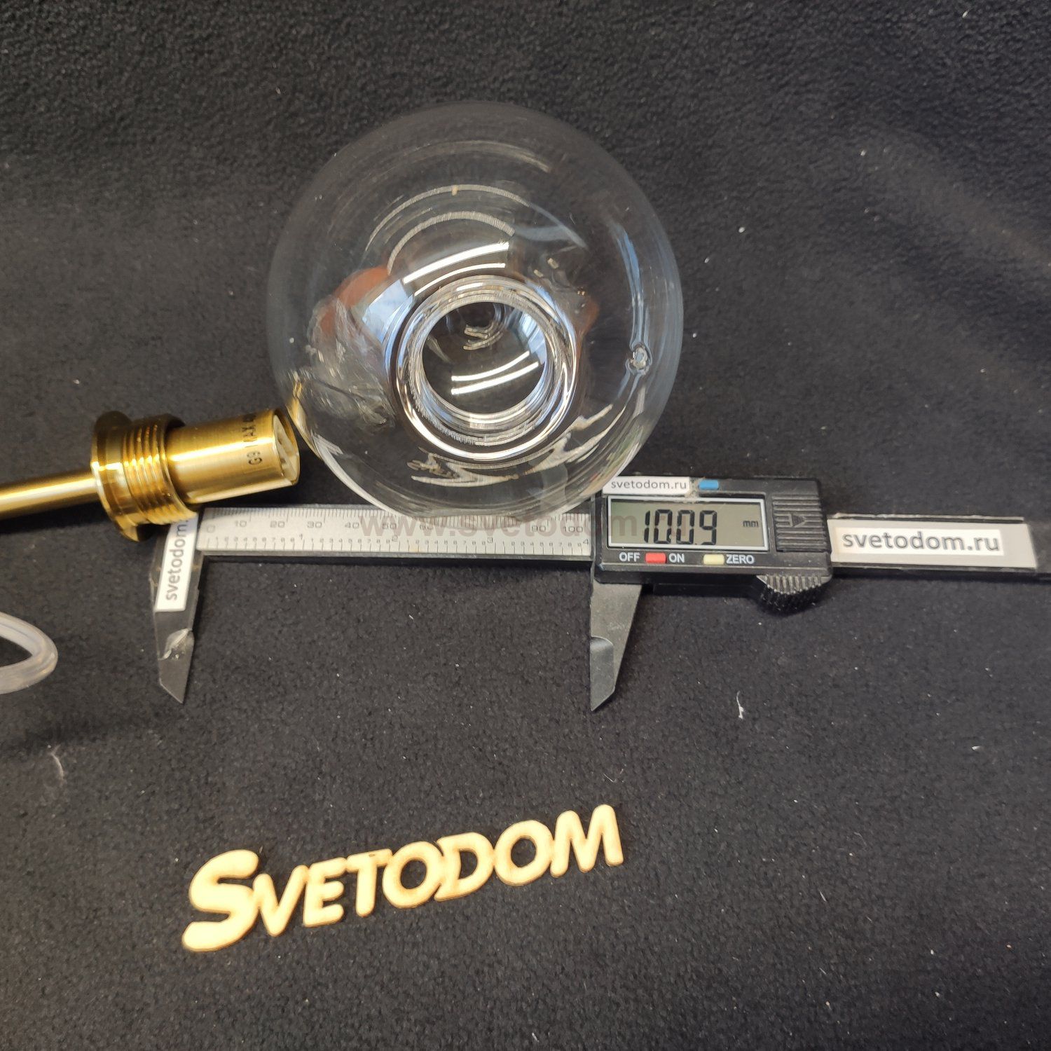 Плафон стекло прозрачный 100мм с резьбой 27мм Arte lamp A7710SP CAMERON