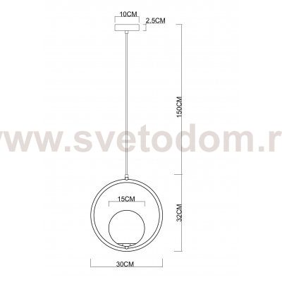 Подвес Arte Lamp A7741SP-1BK MATISSE