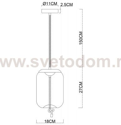 Светильник подвесной Arte Lamp A7766SP-1BC CODY
