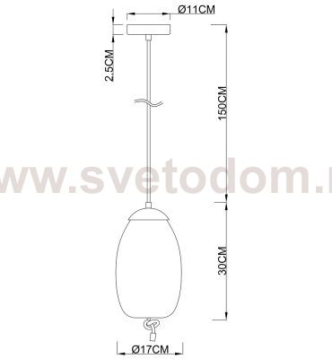 Светильник подвесной Arte Lamp A7769SP-1AB CODY