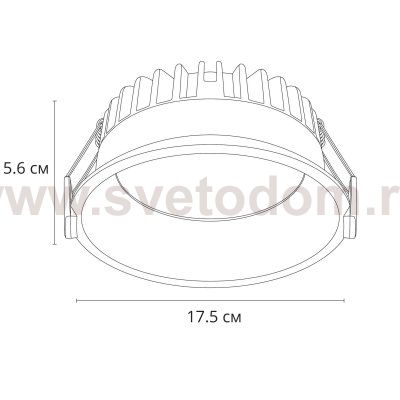 Светильник точечный встраиваемый светодиодный Arte Lamp A7995PL-1WH FRAME