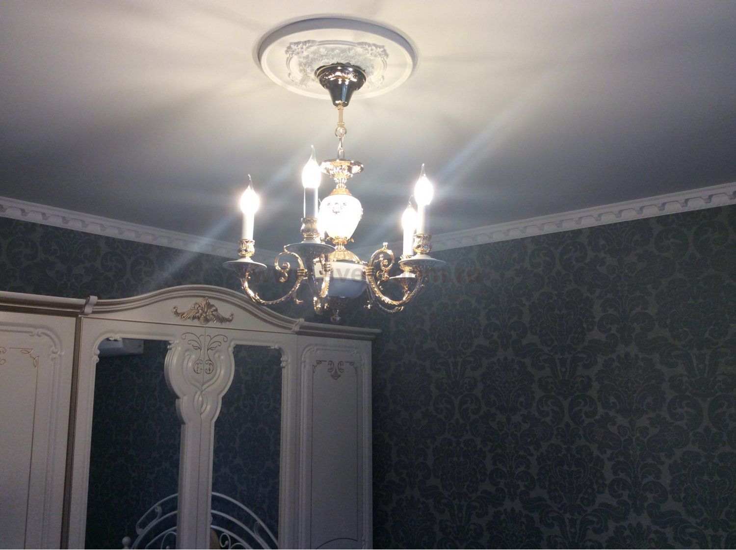 Люстра венецианская Arte Lamp A8020LM-5WG LUISA: купить в Интернет ...