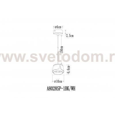 Споты Arte Lamp A8028SP-1BK AMAKS