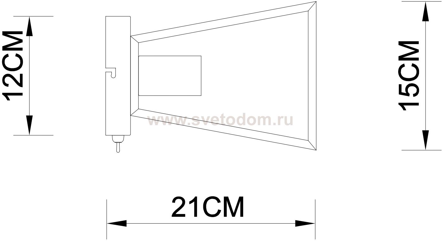 Светильник настенный бра Arte lamp A8030AP-1WH BRUSSELS