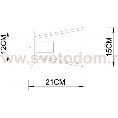 Светильник настенный бра Arte lamp A8030AP-1WH BRUSSELS