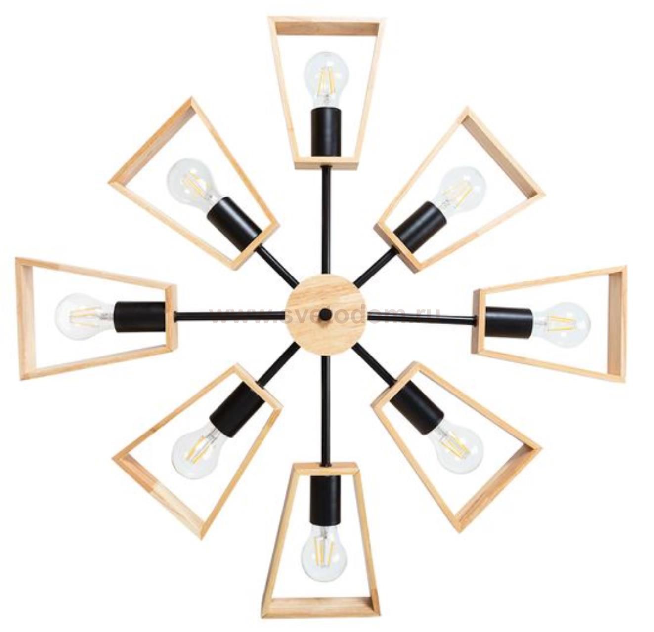 Люстра потолочная с деревом Arte lamp A8030PL-8BK BRUSSELS