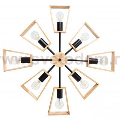 Люстра потолочная с деревом Arte lamp A8030PL-8BK BRUSSELS
