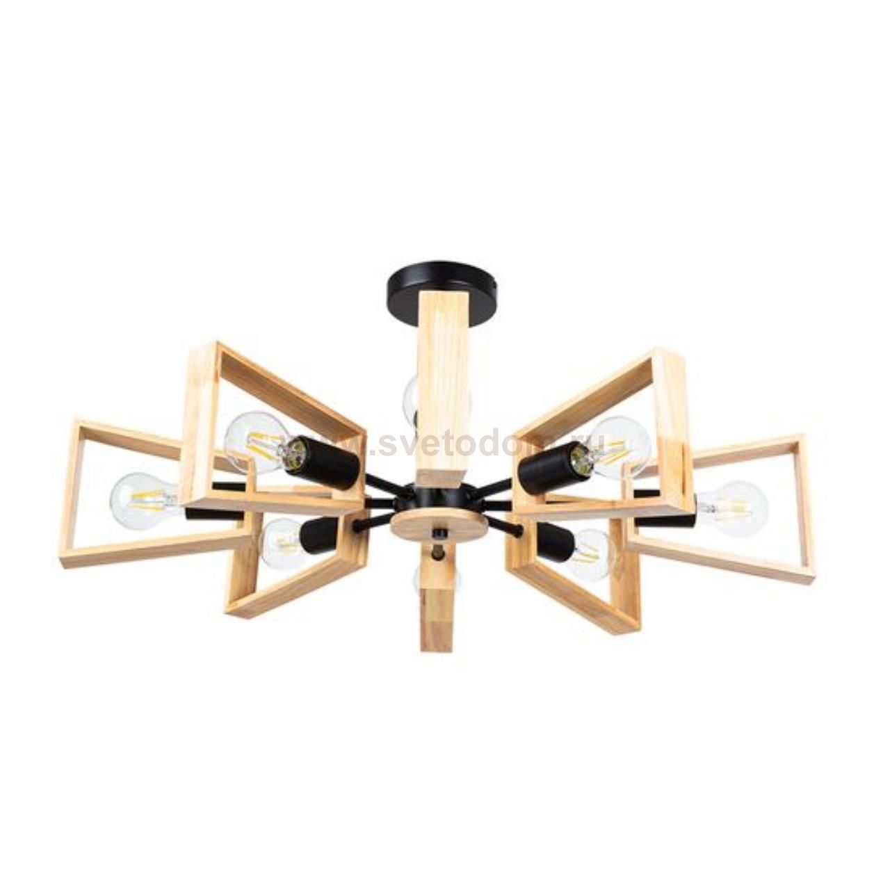 Люстра потолочная с деревом Arte lamp A8030PL-8BK BRUSSELS