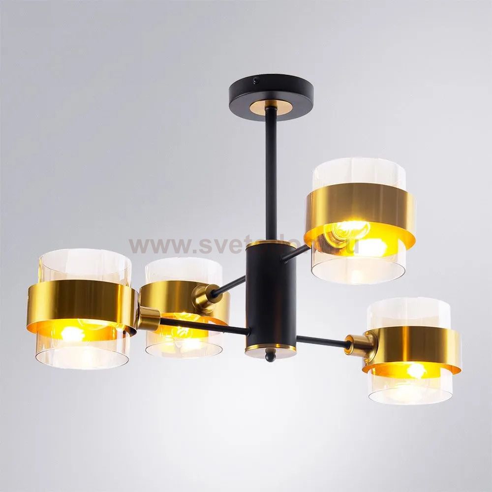 Люстры на штанге Arte Lamp A8205SP-4BK CARLO