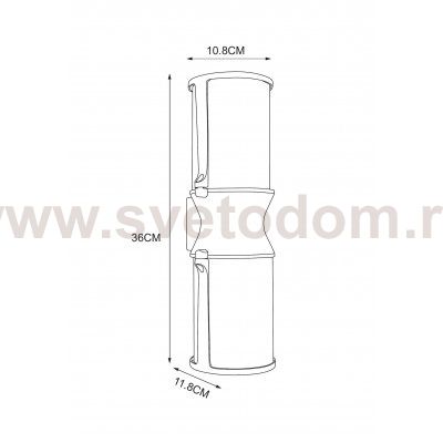 Уличный светильник Arte Lamp A8306AL-2BK MINCHIR