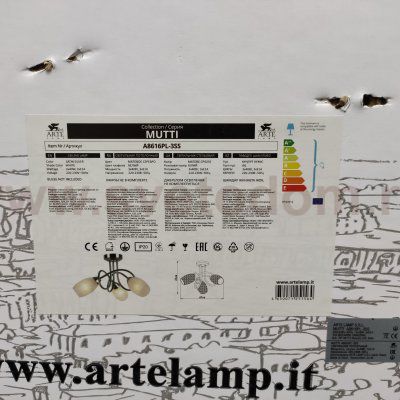 Люстра потолочная Arte lamp A8616PL-3SS MUTTI