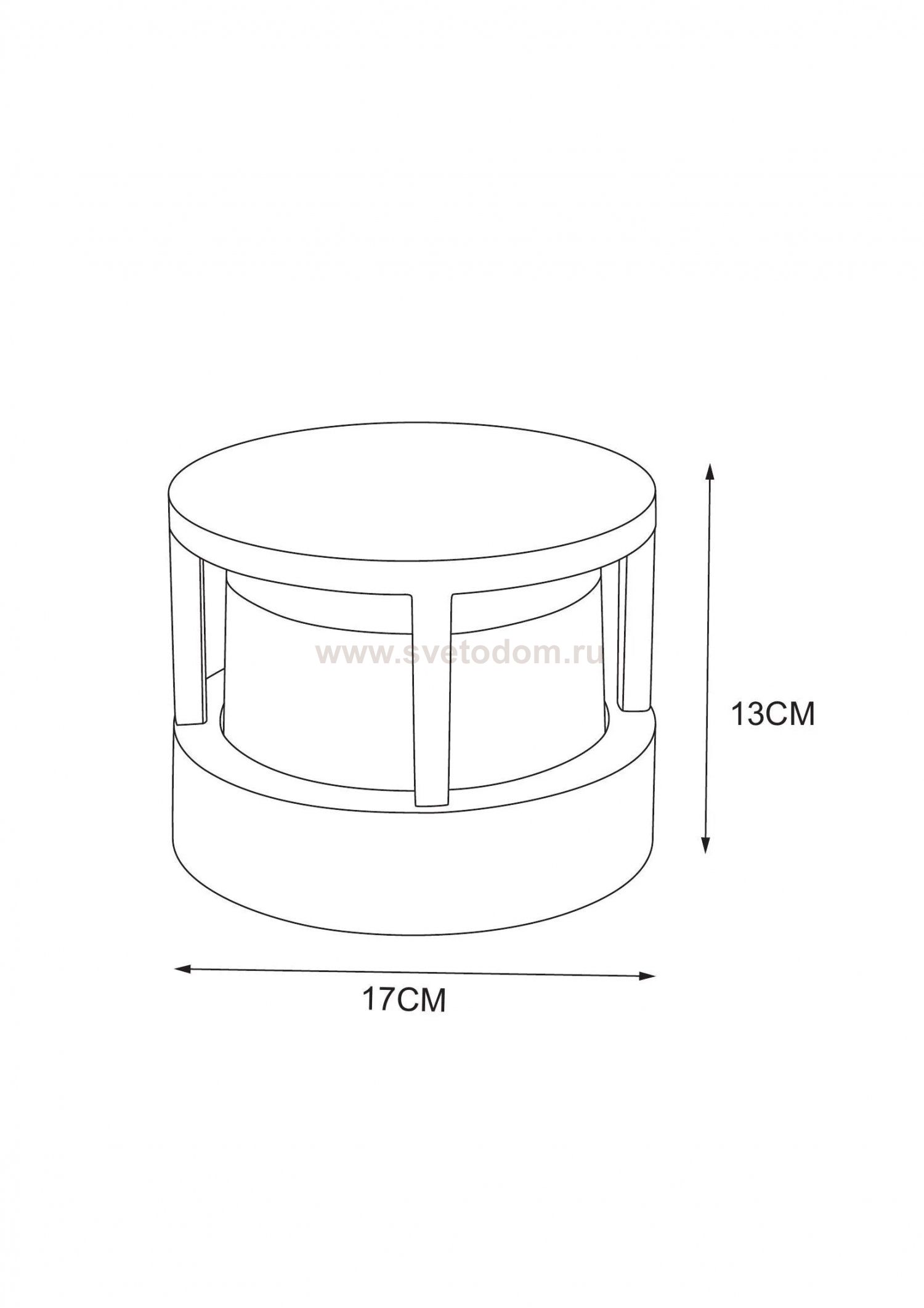 Уличный светильник Arte Lamp A8912AL-1BK ULYSSES