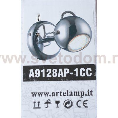 Светильник настенный бра Arte lamp A9128AP-1CC SPIA