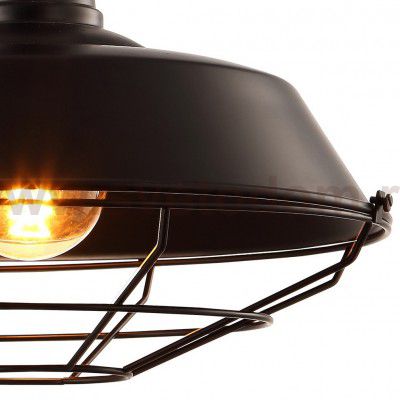 Светильник подвесной черный Arte lamp A9183SP-1BK Ferrico