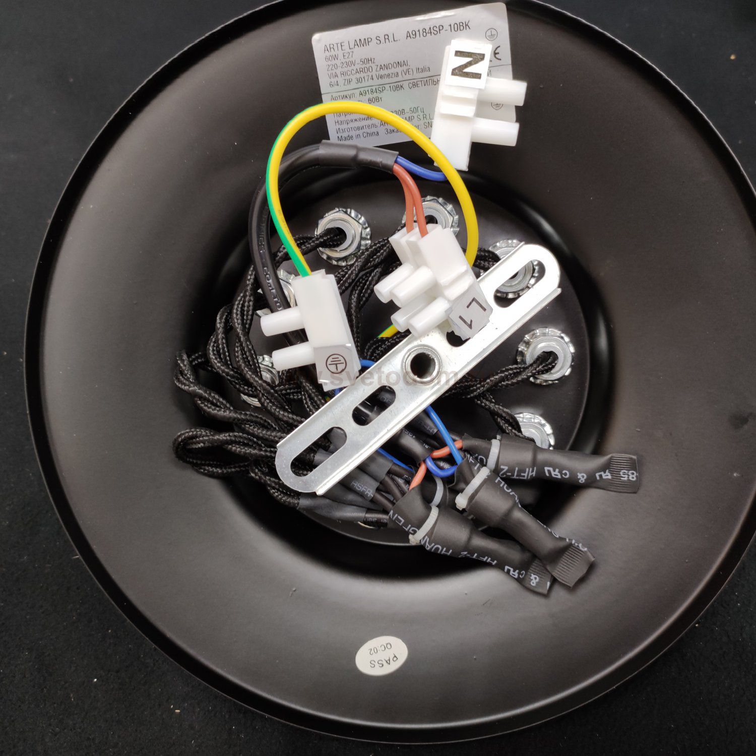 Люстра паук лофт Arte lamp A9184SP-10BK FUORI