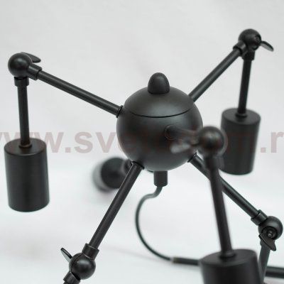 Люстра лофт паук Arte Lamp A9190LM-6BK ROOTS