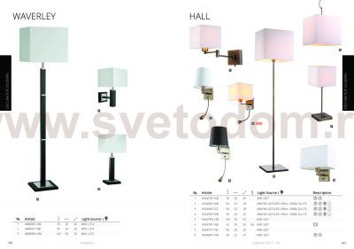 Светильник настенный Arte lamp A9249AP-2AB HALL