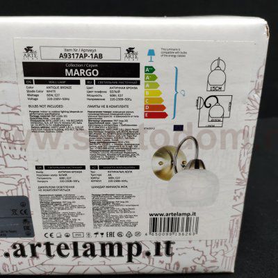 Светильник настенный Arte lamp A9317AP-1AB MARGO