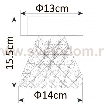 Светильник потолочный Arte lamp A9466PL-1CC Adamello