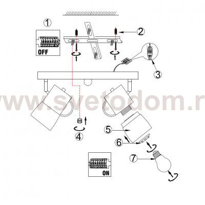 Светильник потолочный Arte lamp A9485PL-5CC BANCONE