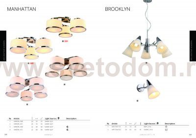 Светильник потолочный Arte lamp A9495PL-3AB Manhattan