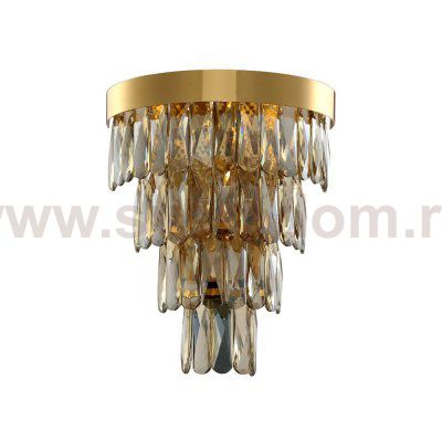 Светильник бра Crystal Lux ABIGAIL AP3 GOLD/AMBER (0010/403)