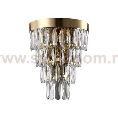 Светильник бра Crystal Lux ABIGAIL AP3 GOLD/TRANSPARENT (0011/403)